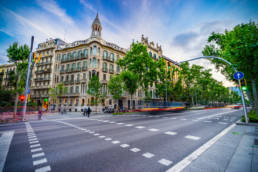 Avinguda Diagonal de Barcelona deporte