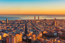 Barcelona en Invierno vistas panorámicas sol