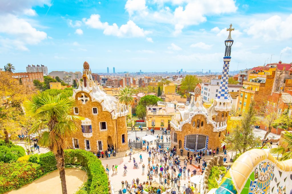 Parc Güell de Antonio Gaudí en Barcelona